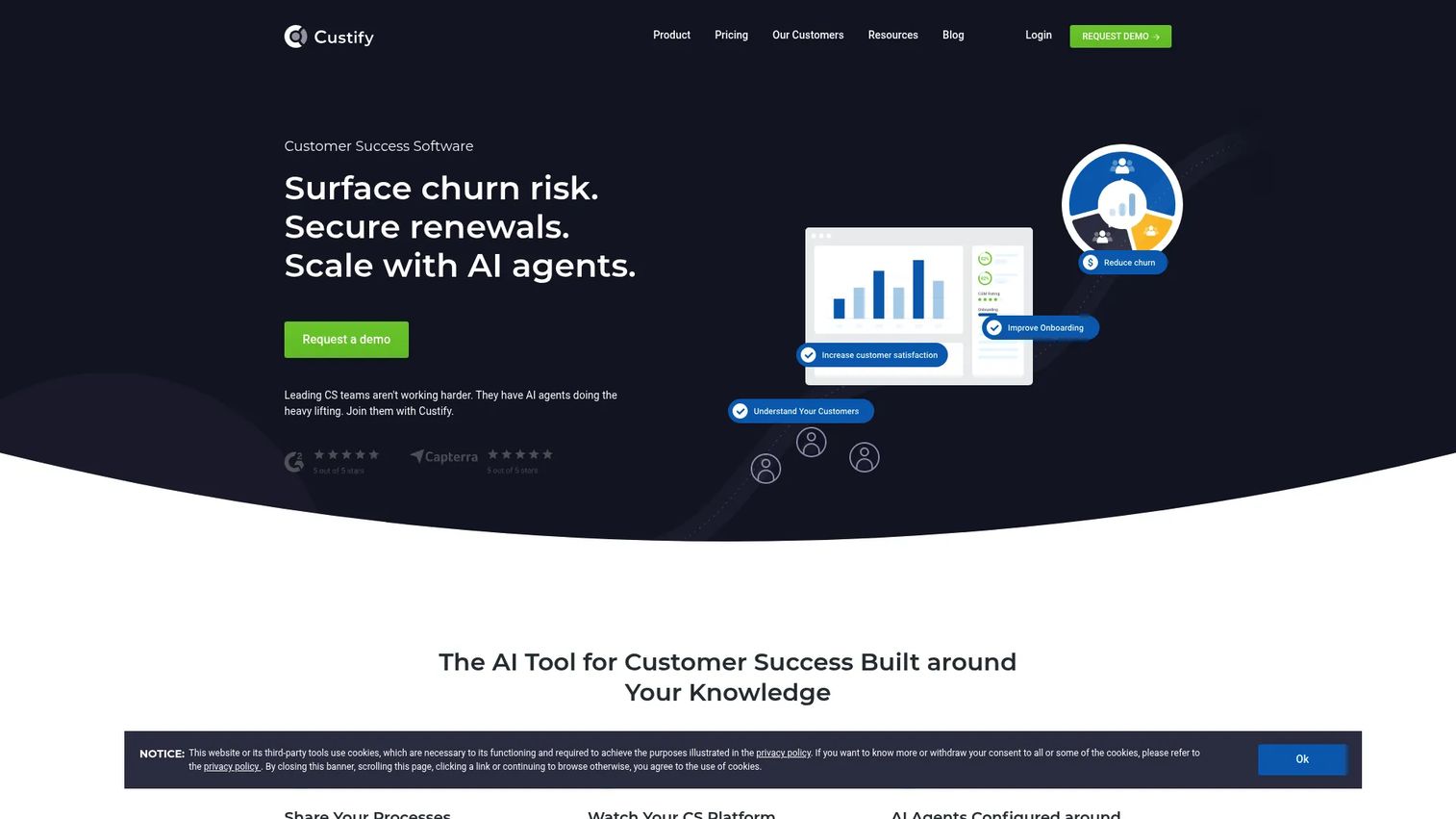 Custify customer success software for B2B SaaS