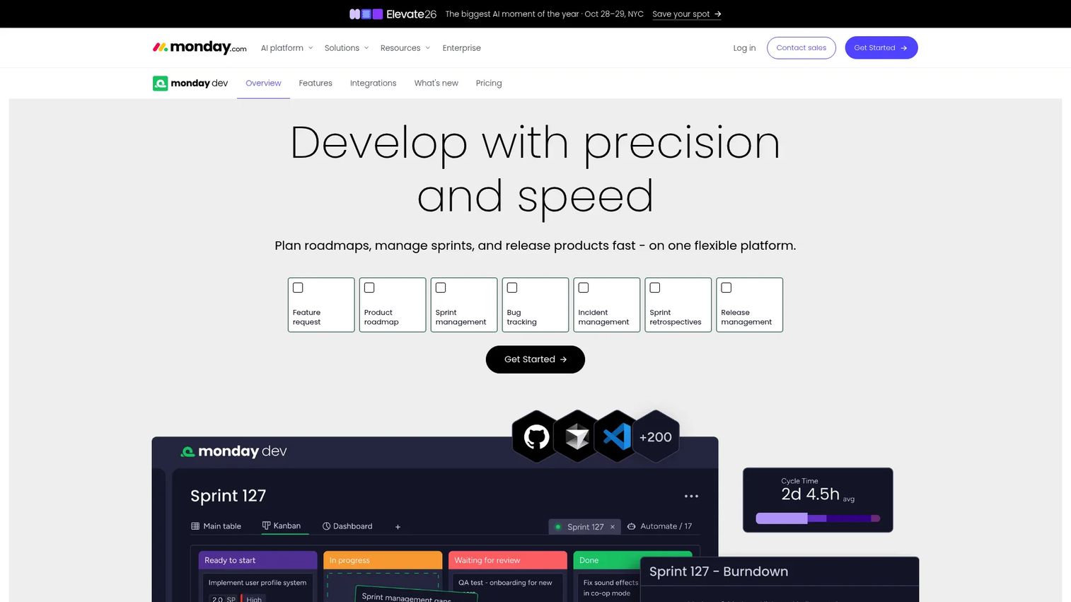 monday dev agile software management homepage