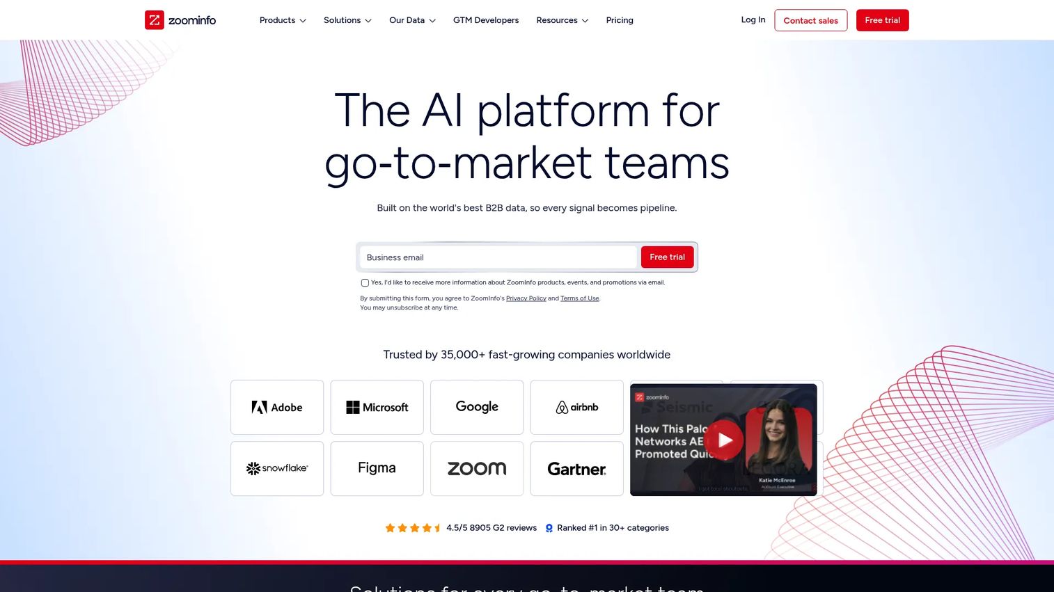 ZoomInfo go-to-market intelligence platform