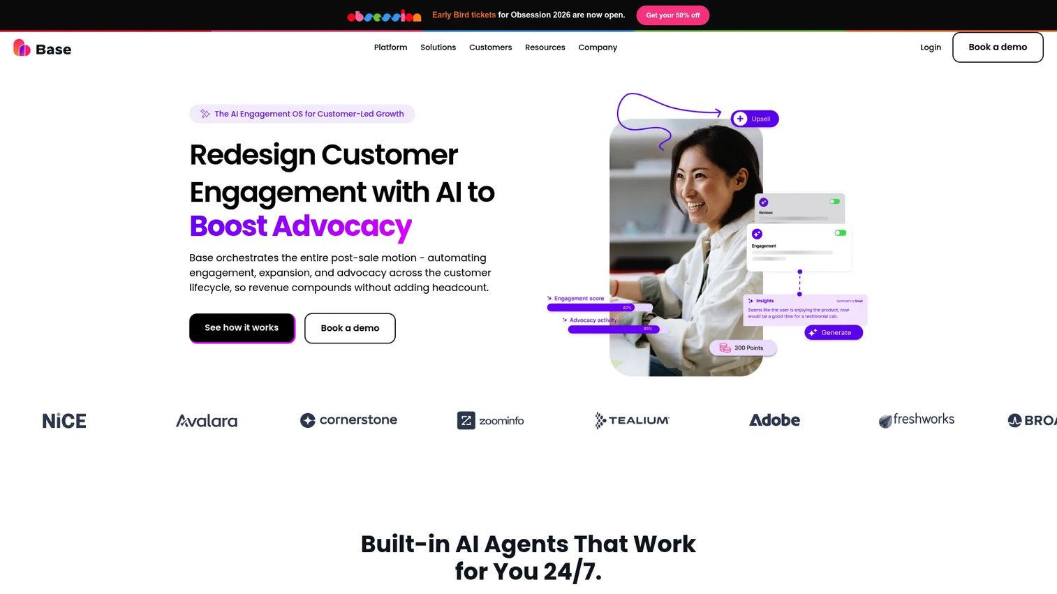 crowdvocate customer-led growth platform homepage