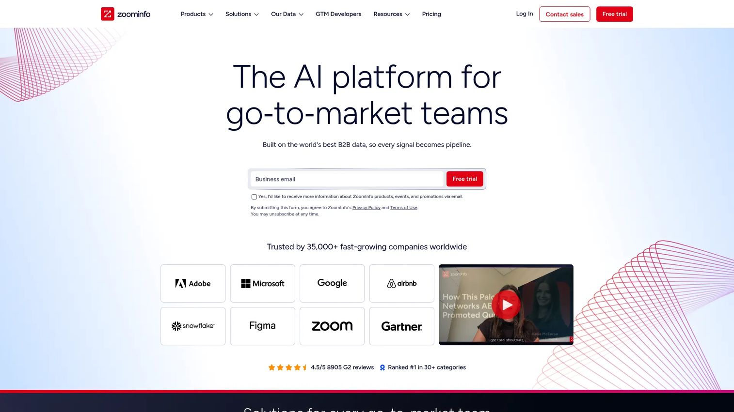 ZoomInfo technographic data and sales intelligence platform