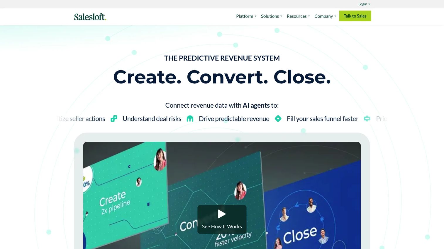Salesloft revenue orchestration and forecasting dashboard