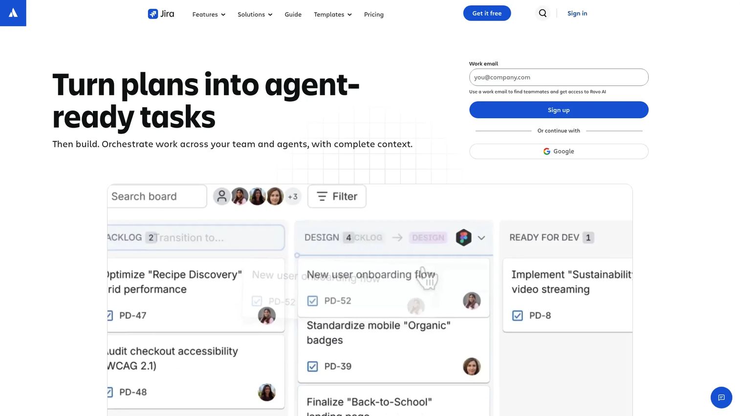 Jira project timeline and planning view