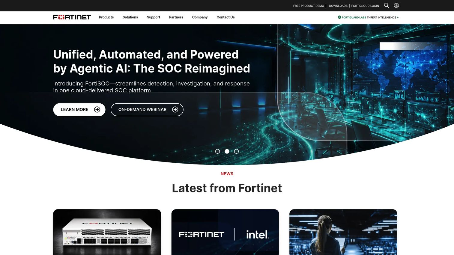 Fortinet compliance automation platform screenshot