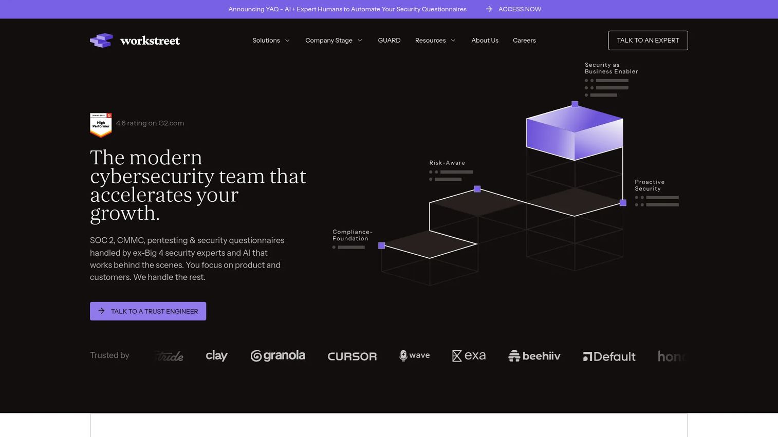 Workstreet compliance automation platform screenshot