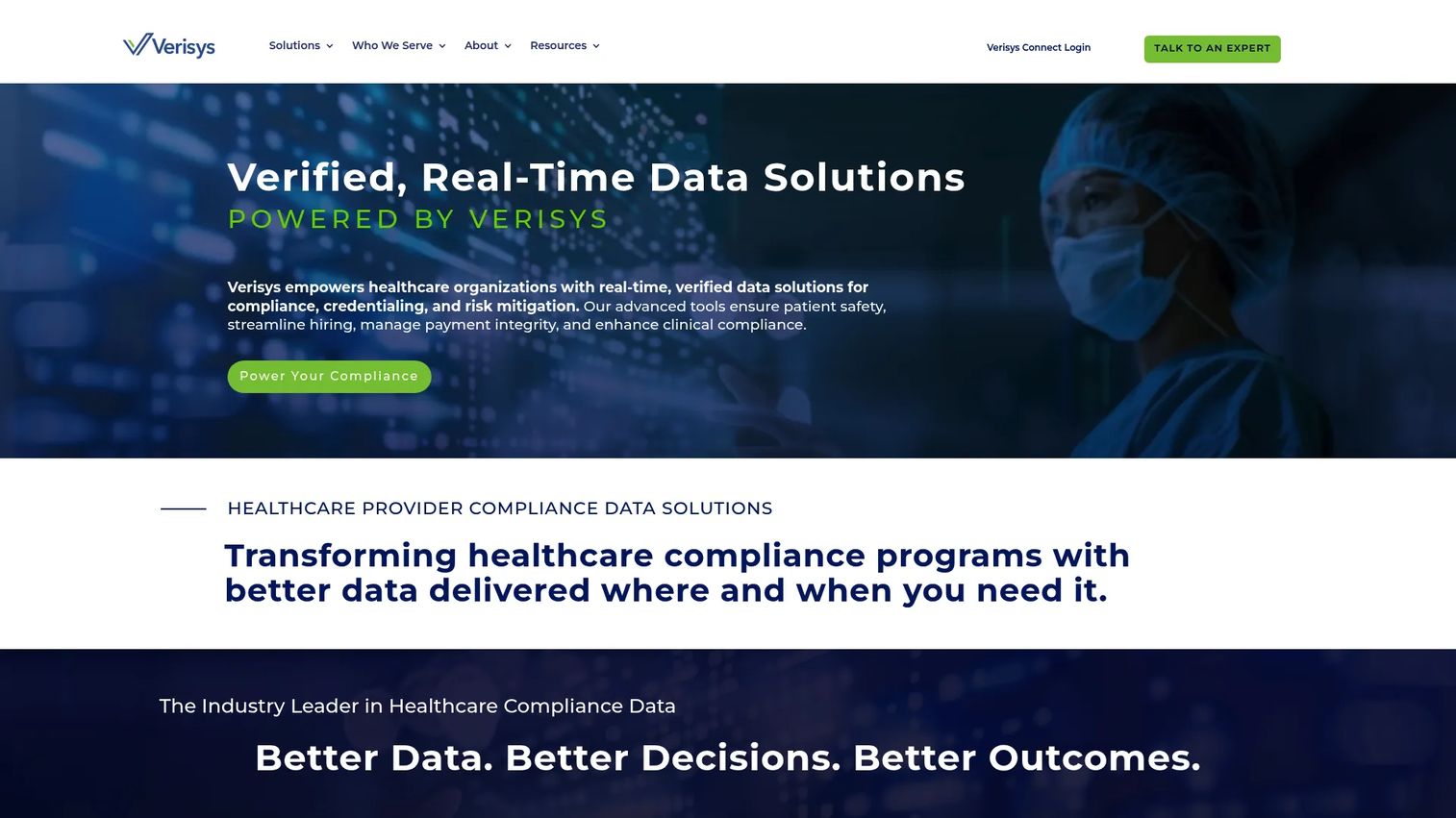Verisys provider verification and compliance platform