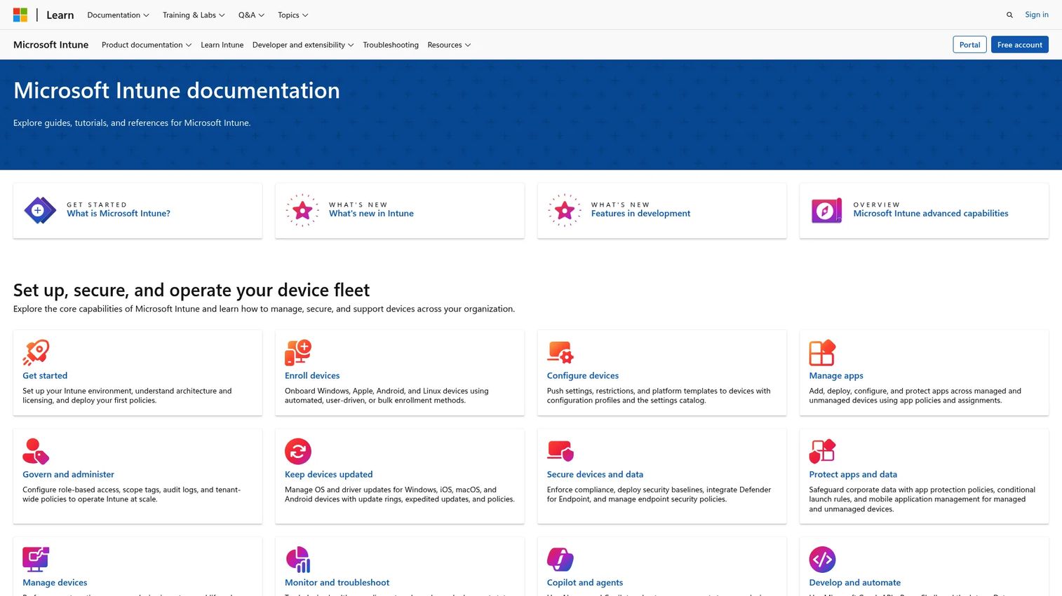 Microsoft Intune cloud endpoint management console