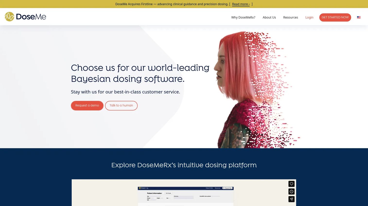 DoseMeRx Bayesian dosing software workflow