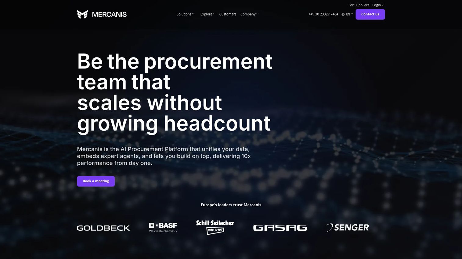Mercanis homepage