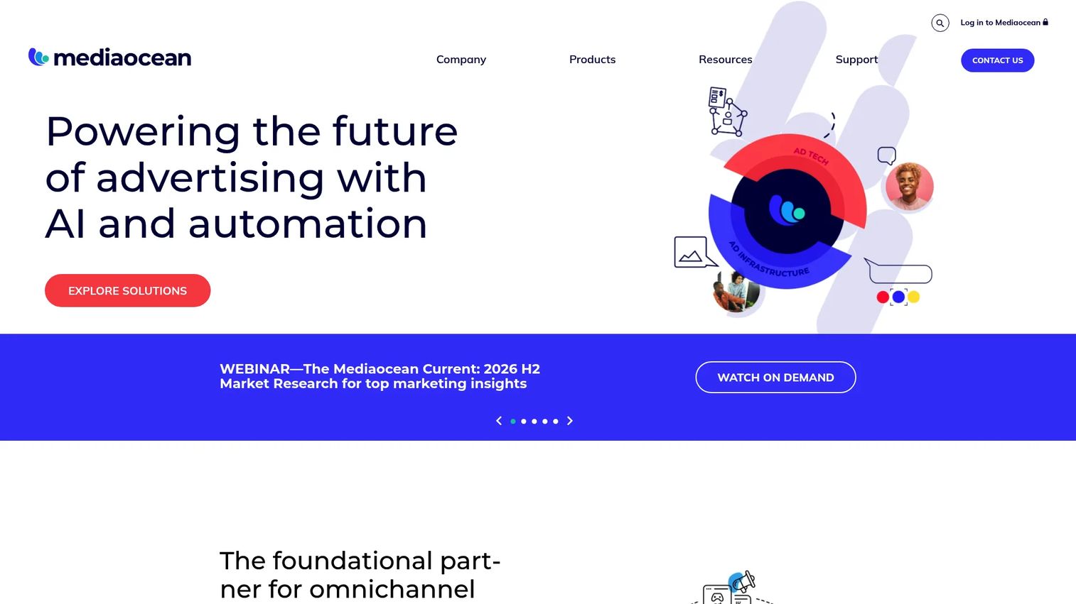 Mediaocean omnichannel advertising software homepage