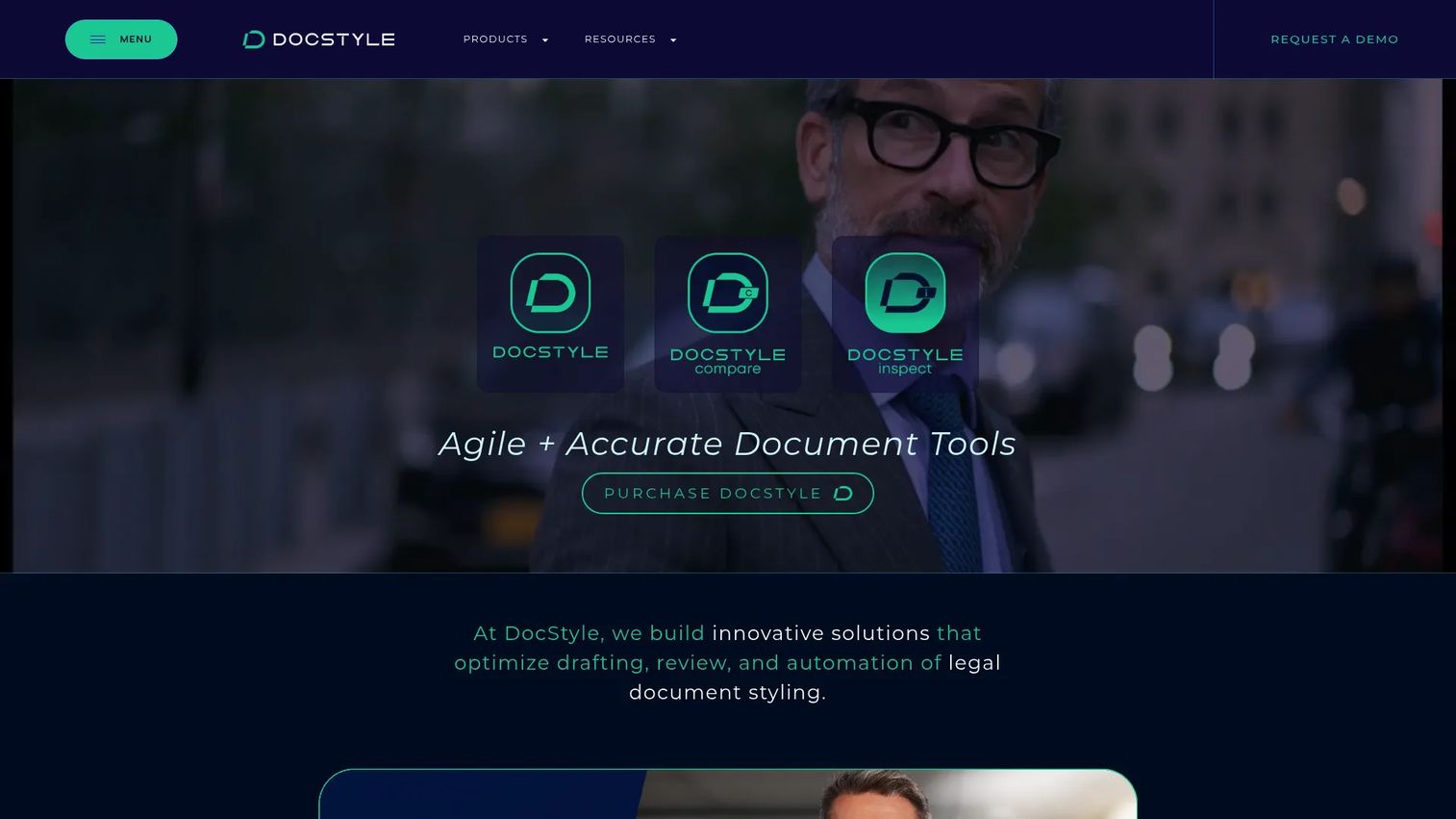 DocStyle Compare document comparison software interface