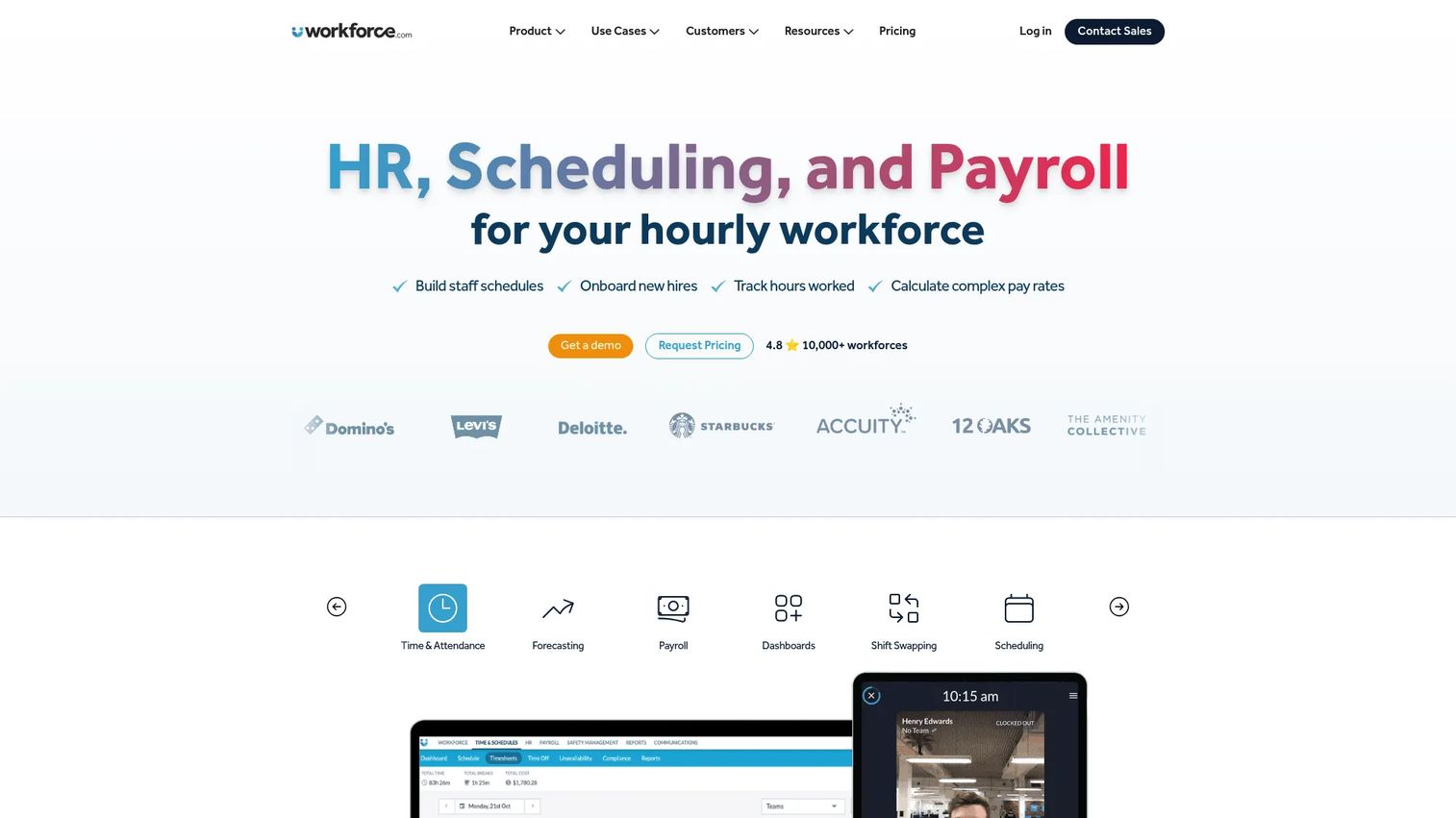 Workforce.com scheduling and time tracking platform