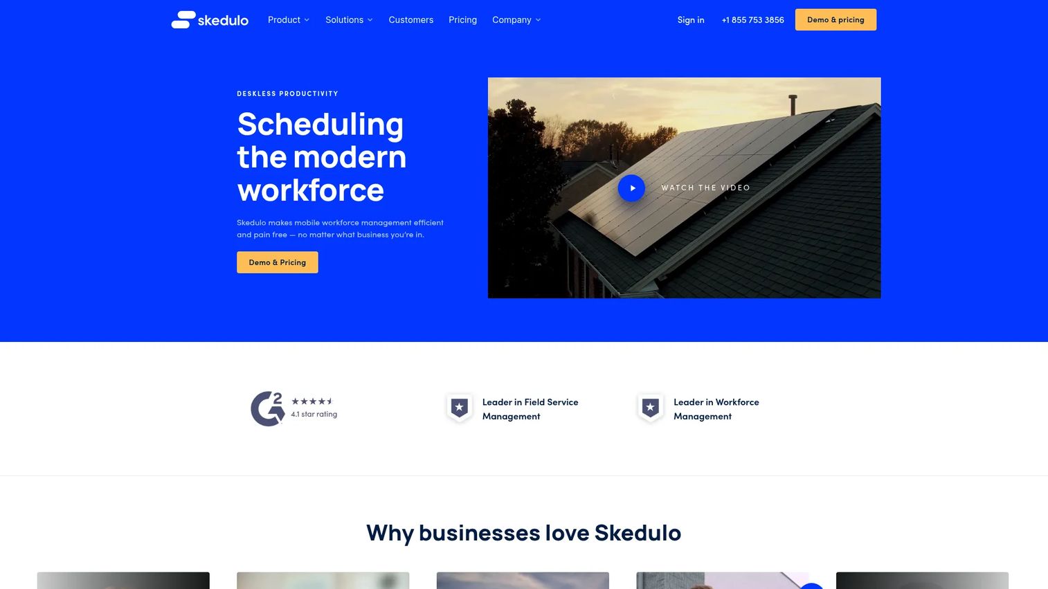Skedulo mobile workforce scheduling and dispatch platform