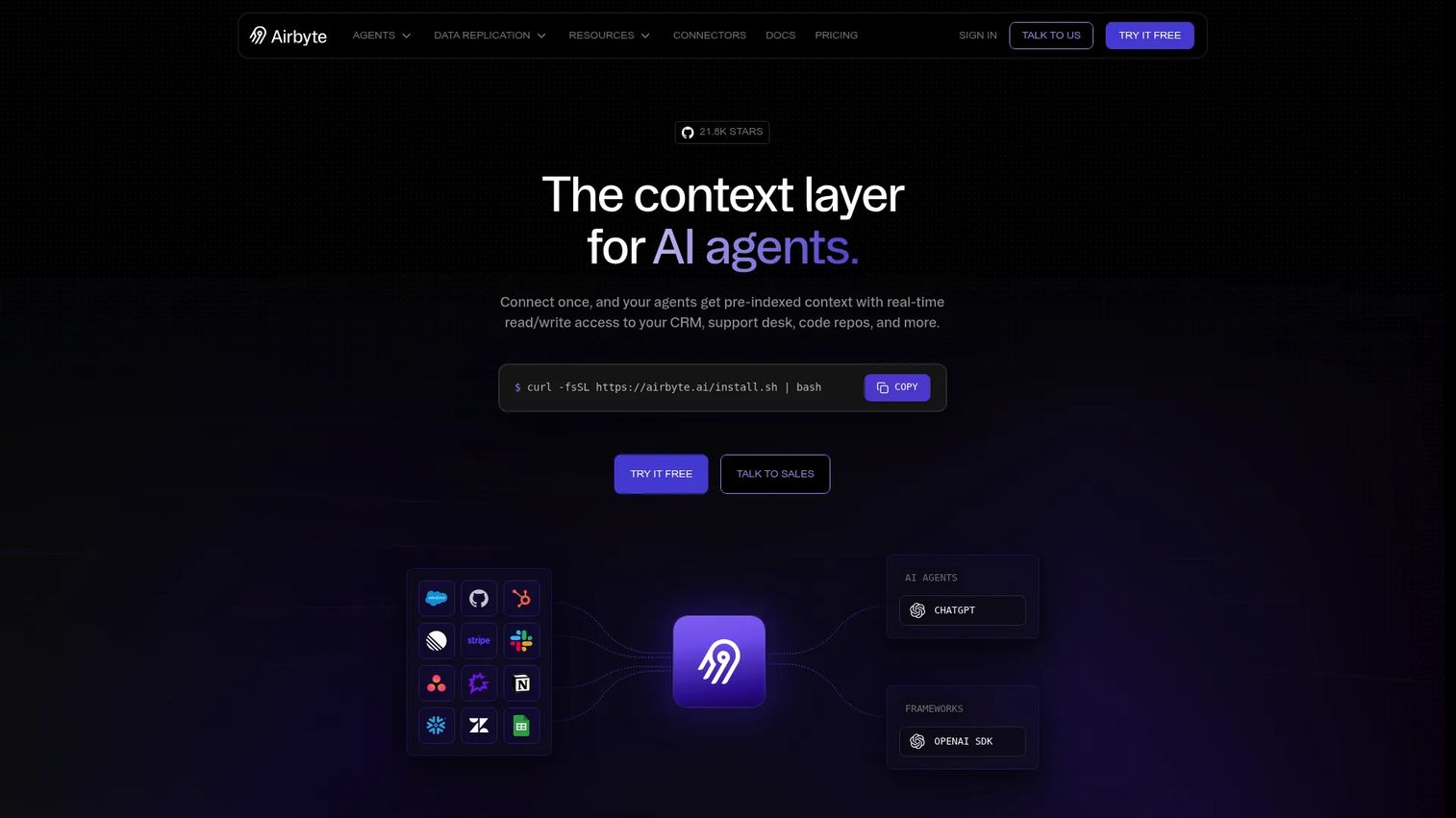 Airbyte open-source data integration platform