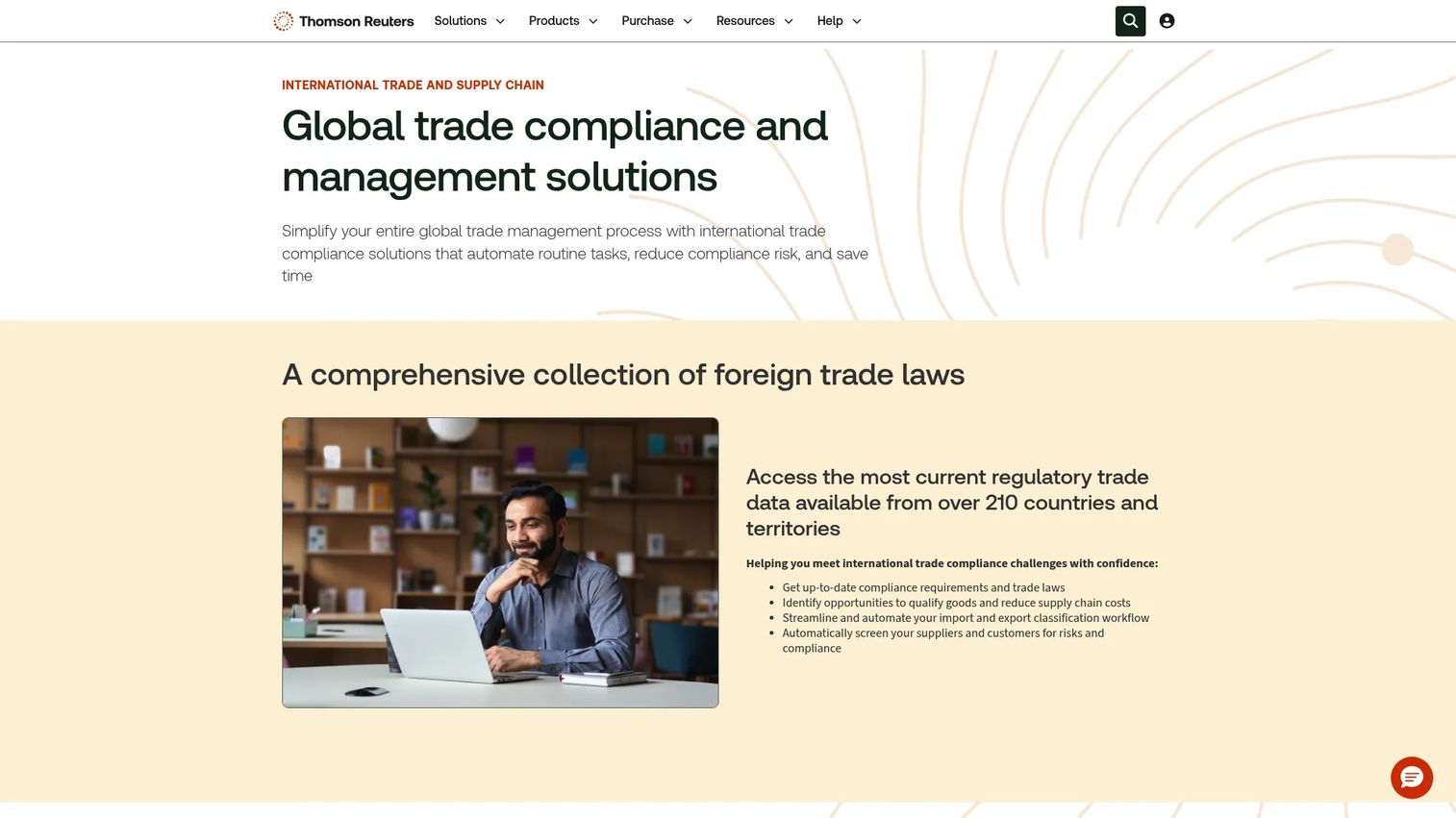 Integration Point global trade compliance software homepage