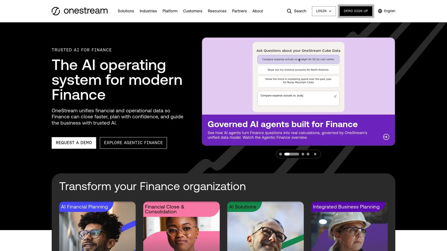 OneStream unified EPM platform
