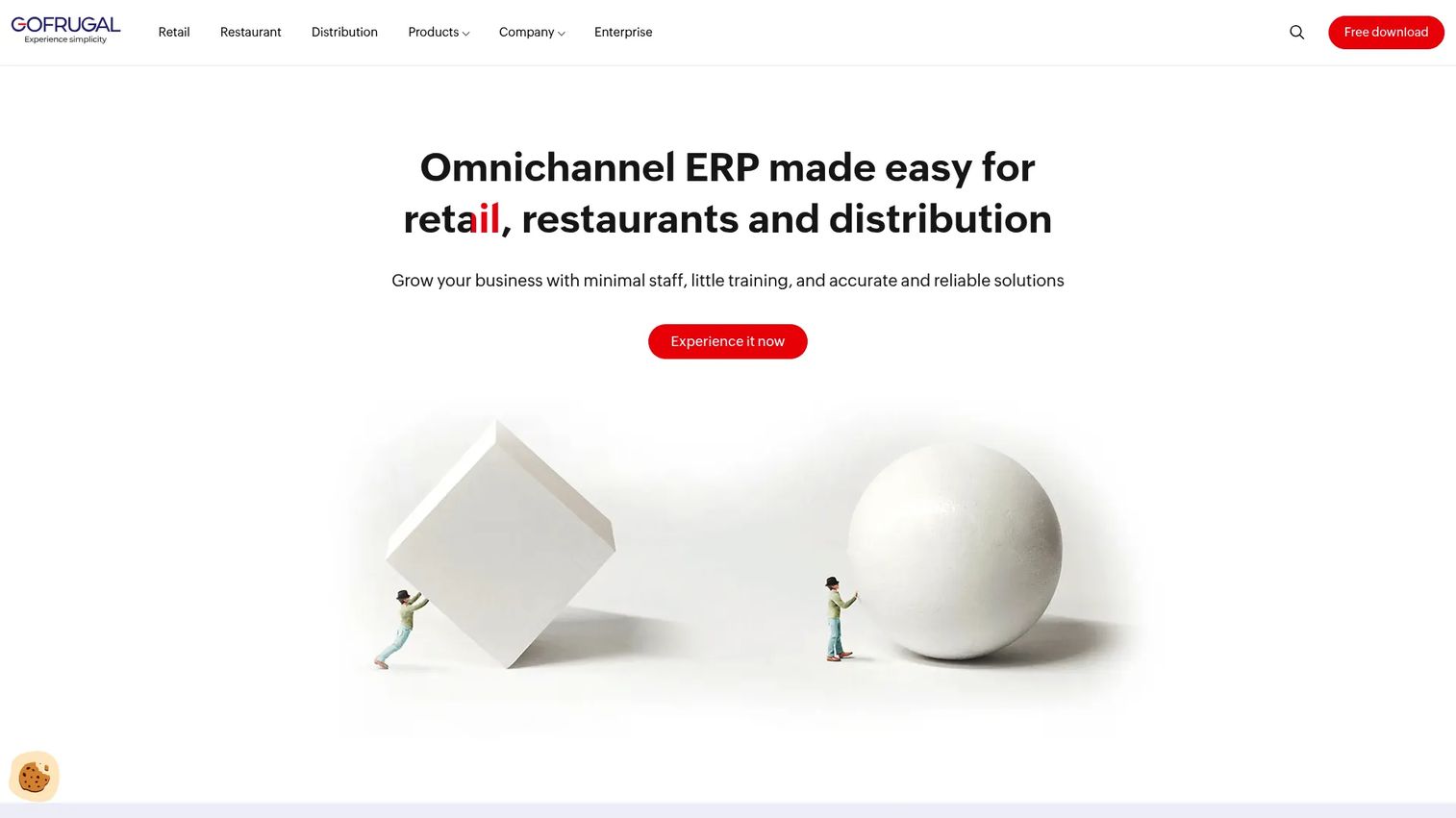 GoFrugal business automation and POS software homepage
