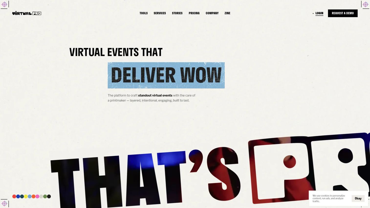 Hubilo event and webinar platform homepage