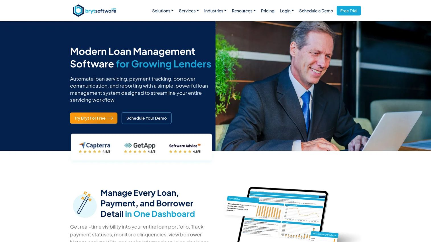 Bryt loan servicing software