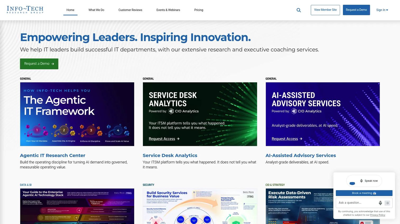Info-Tech Research Group homepage