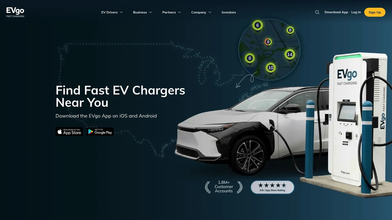 EVgo fleet charging solutions homepage
