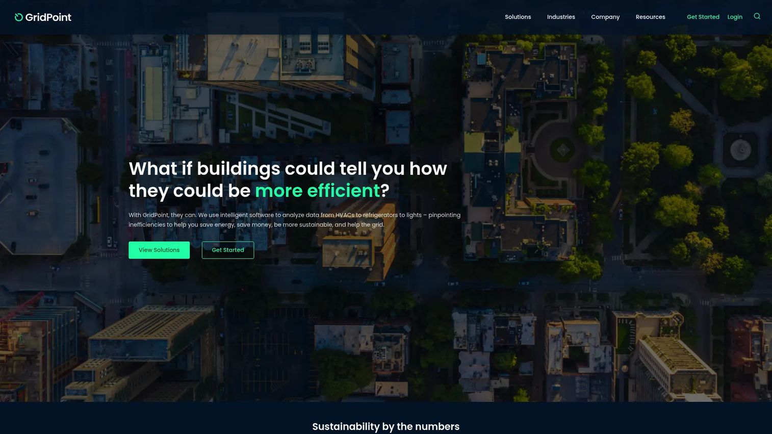 GridPoint energy intelligence platform homepage