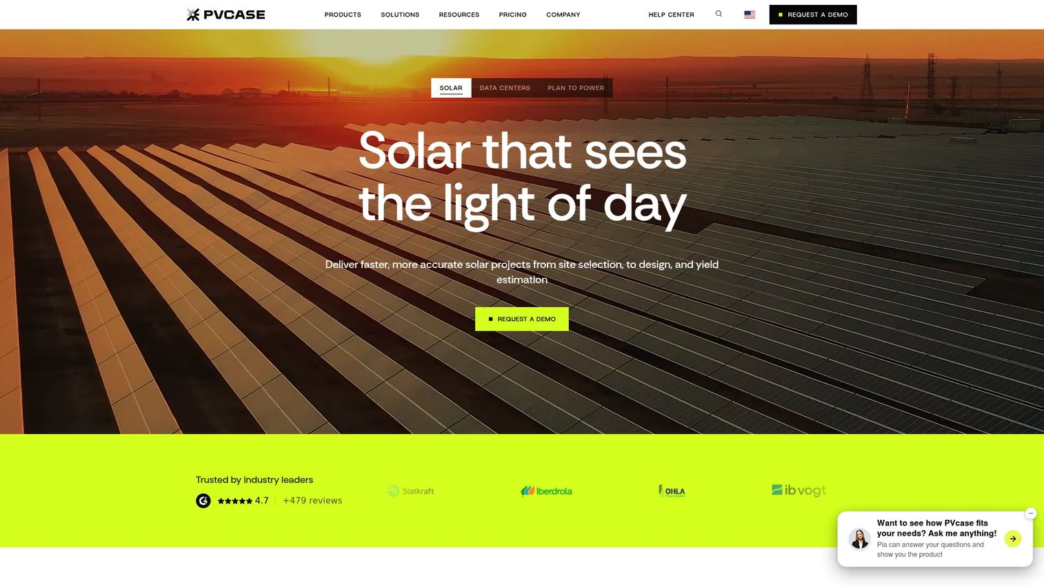 PVcase solar design software homepage
