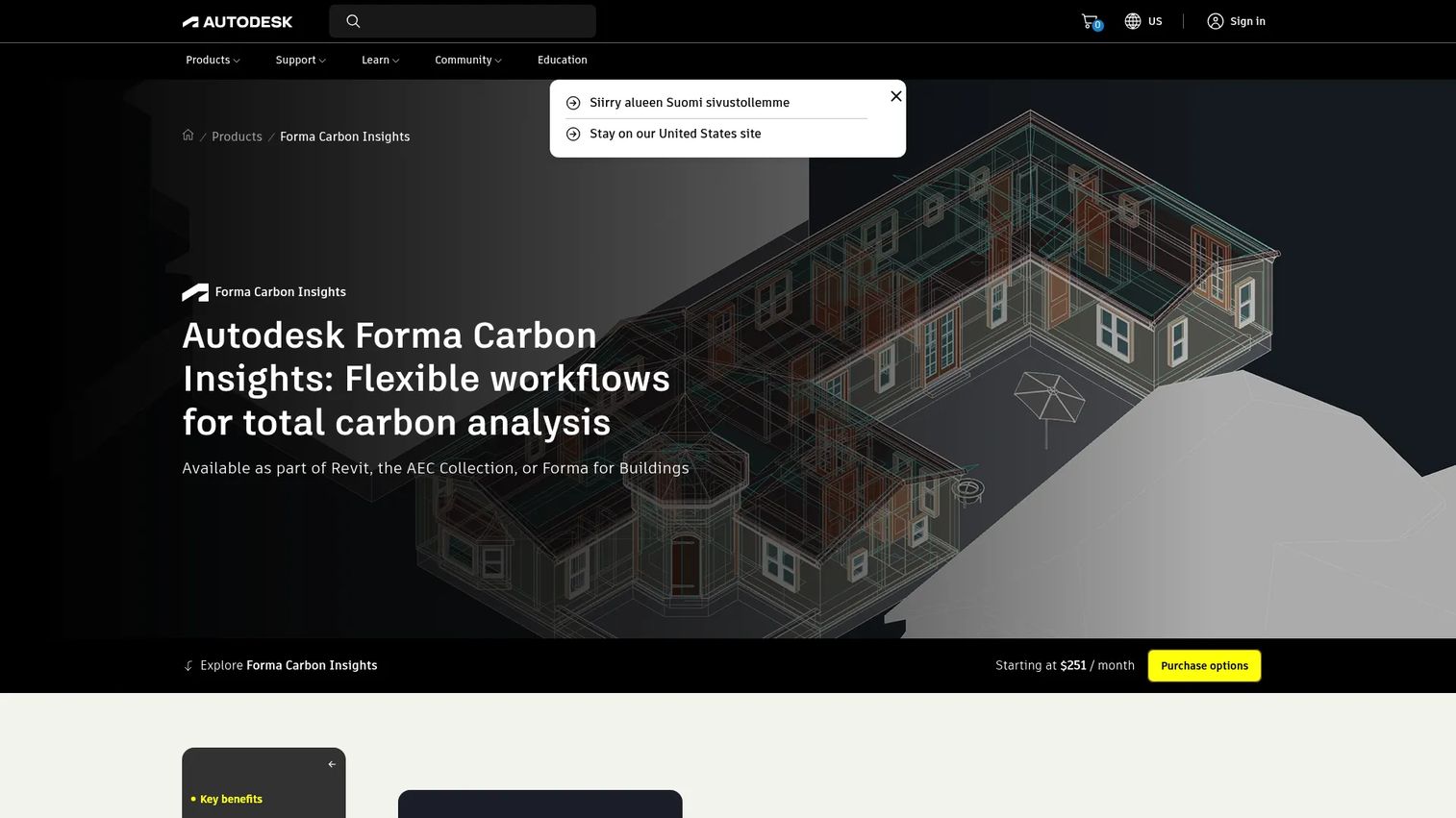 Autodesk Insight building performance analysis interface