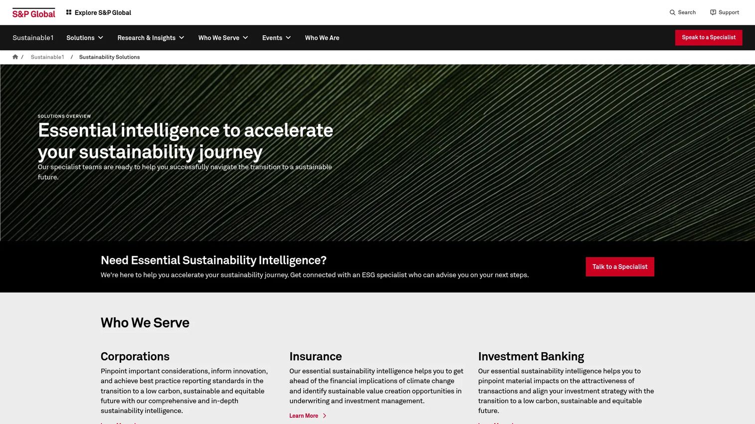 S&P Global Climanomics climate risk analytics platform
