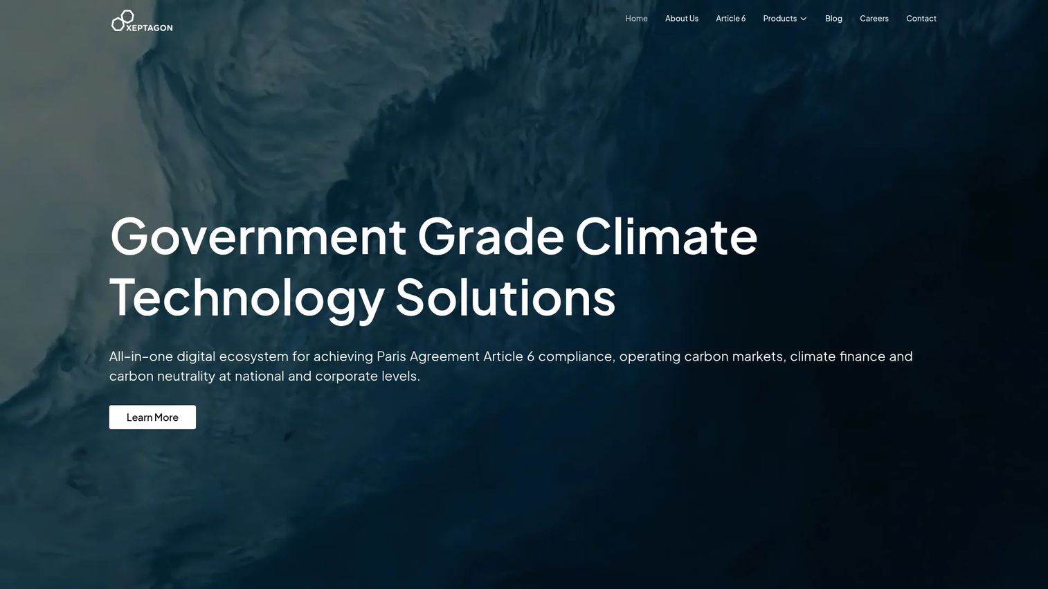 Xeptagon climate market infrastructure platform