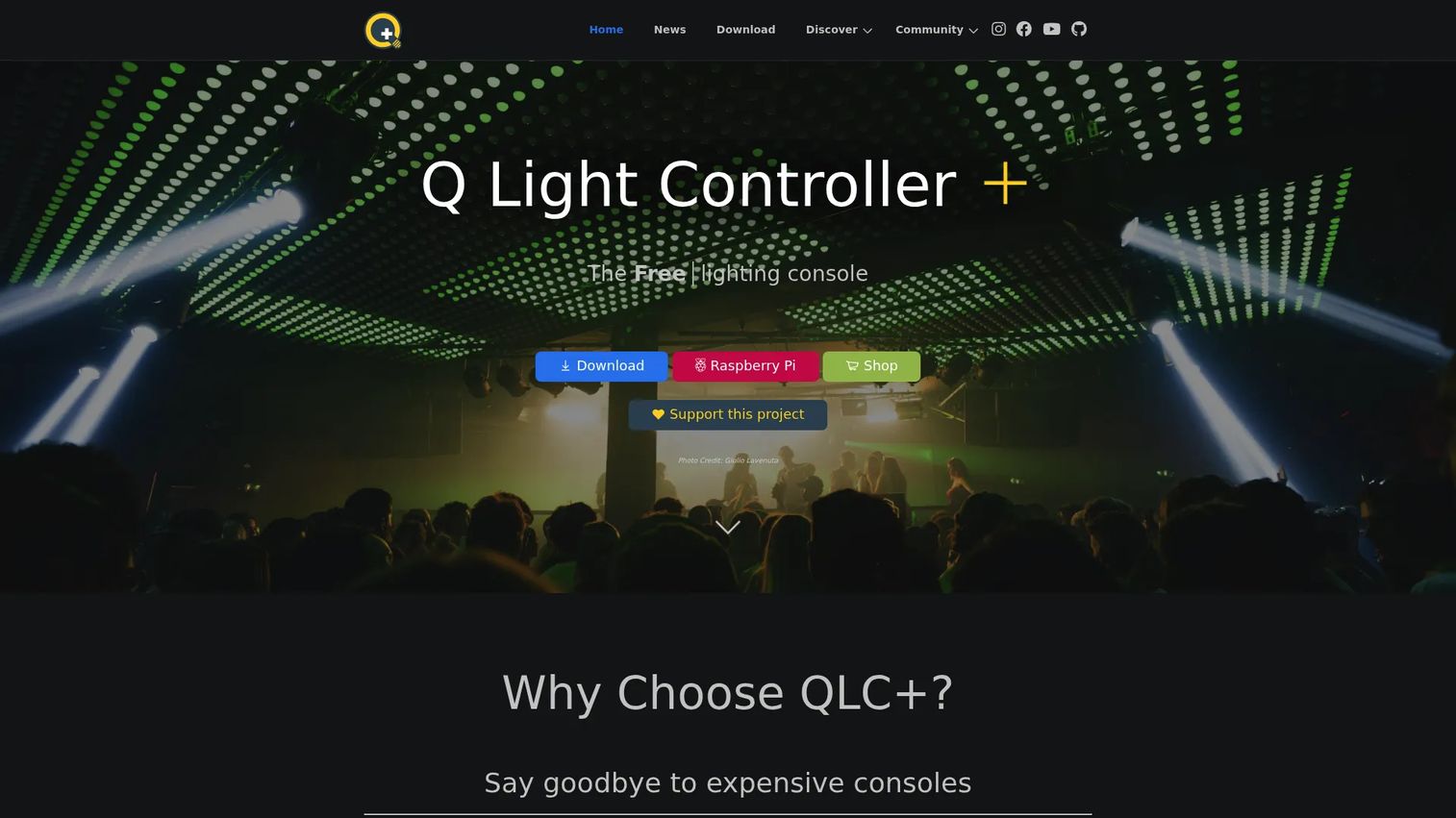 QLC+ open-source lighting control interface