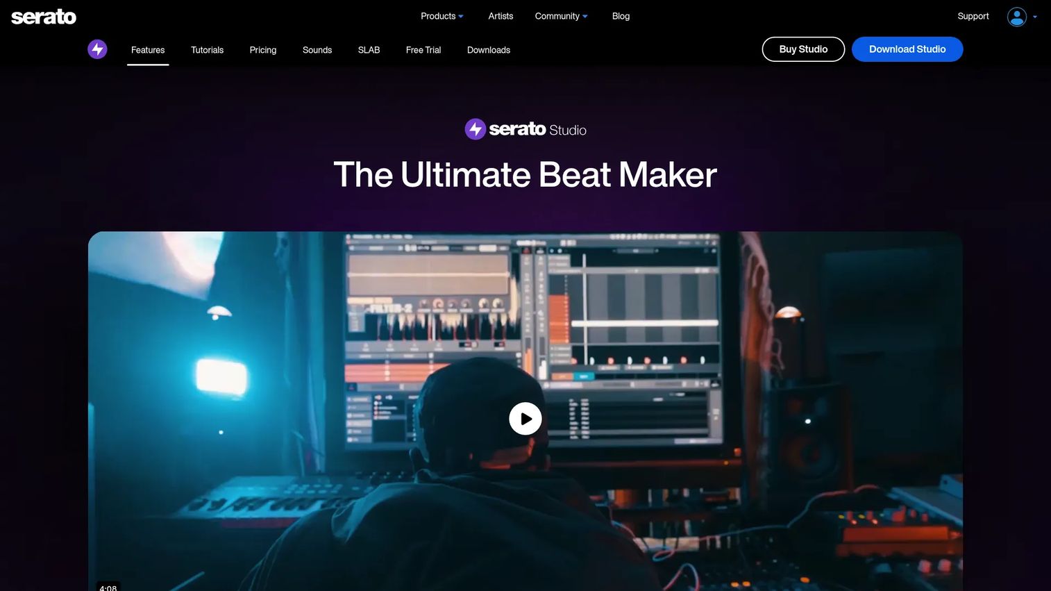 Serato Studio beat making software interface