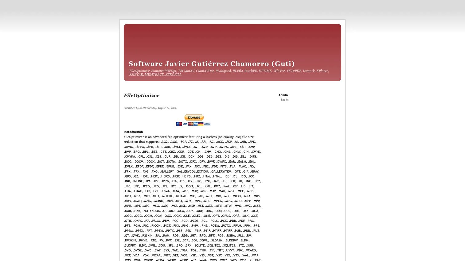 FileOptimizer Windows file optimization tool