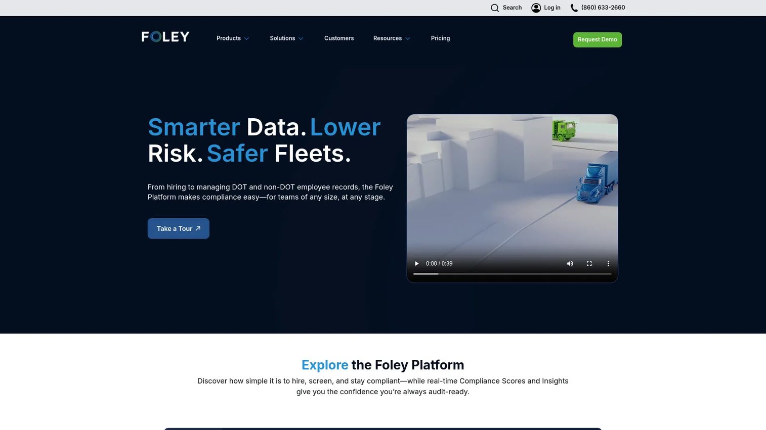 Dash by Foley platform dashboard for hiring and compliance workflows