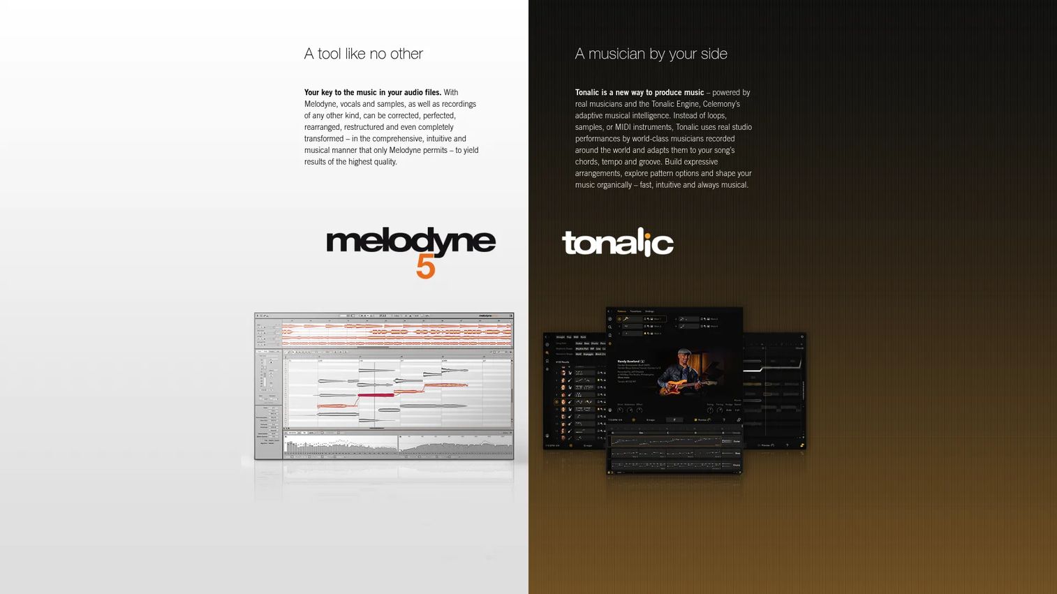 Celemony Melodyne 5 note editing software interface