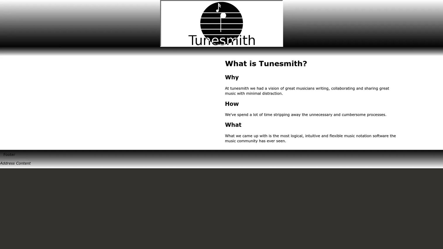 TuneSmith music notation software homepage