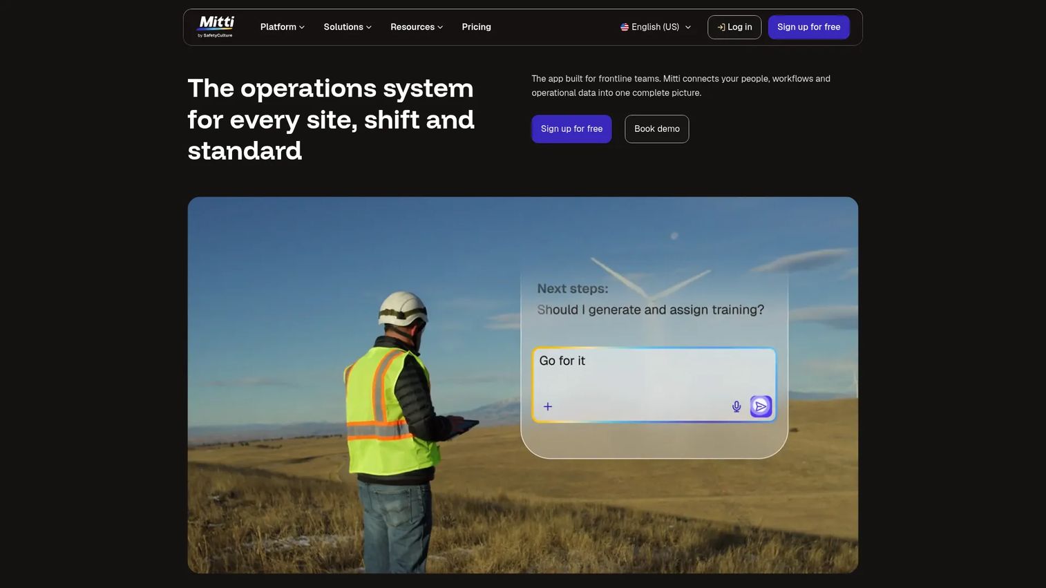 SafetyCulture workplace operations platform homepage