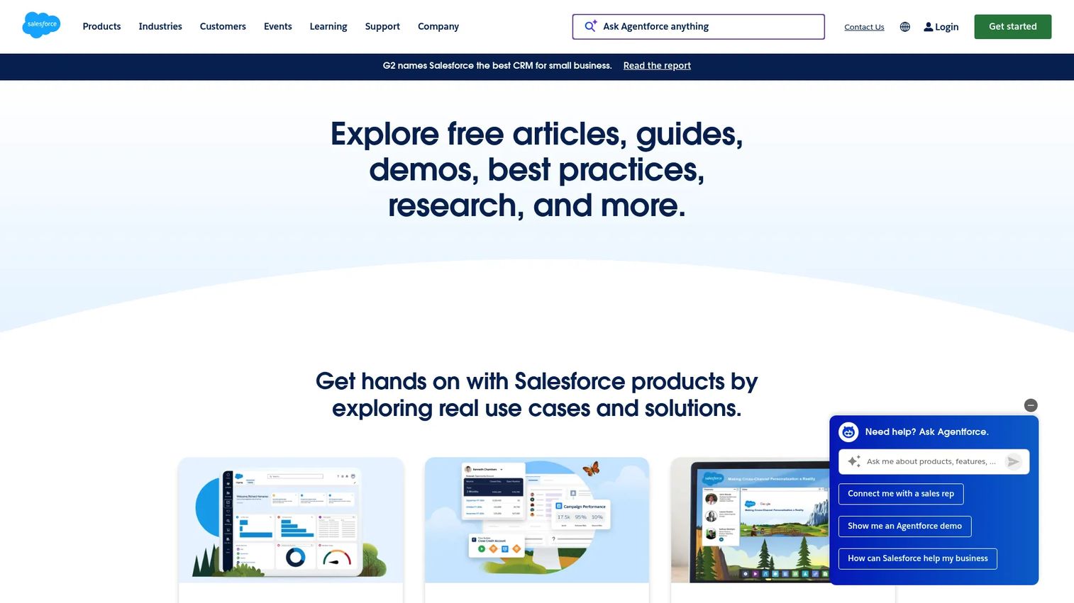 Salesforce Order Management website screenshot