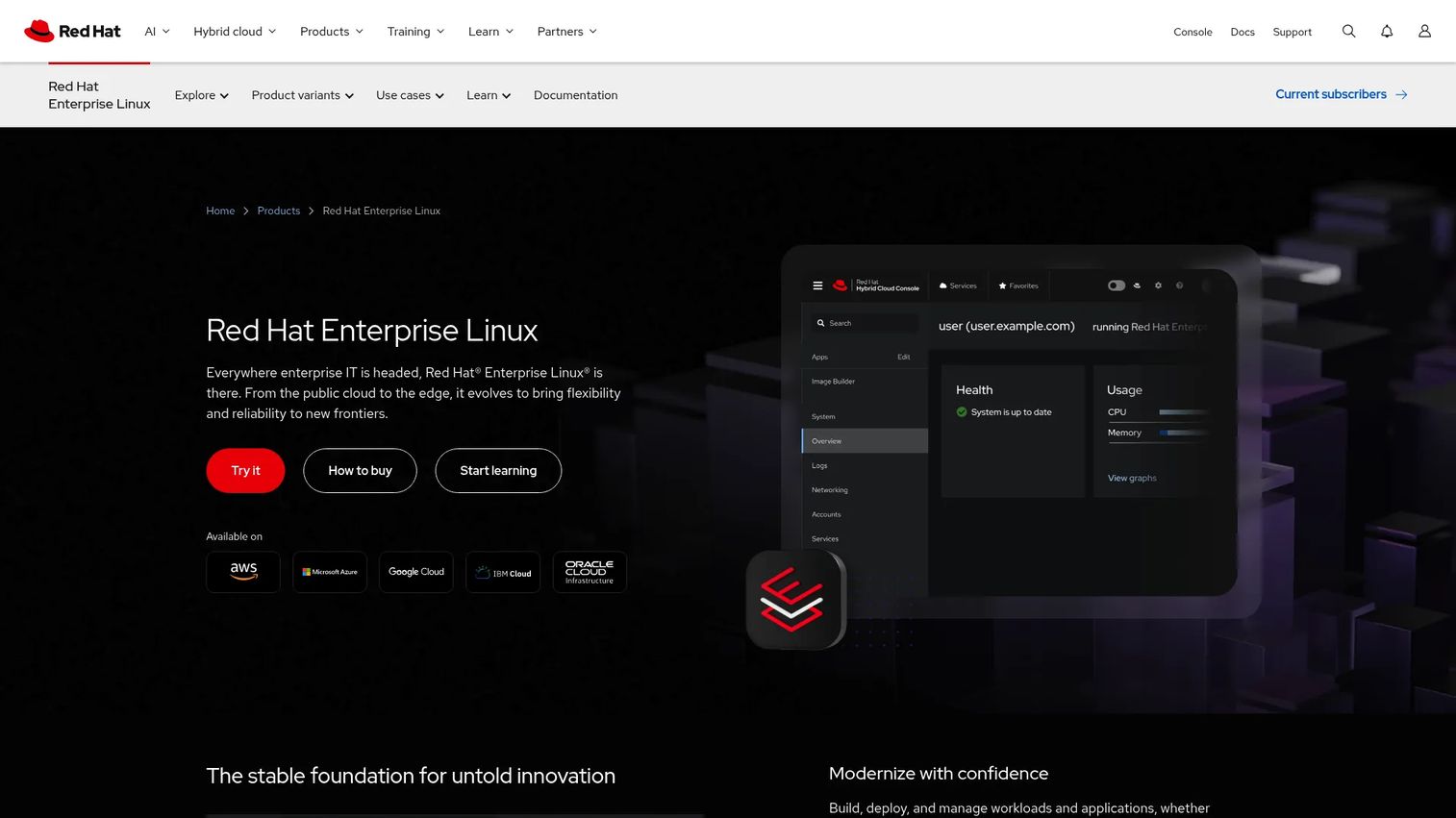 Red Hat Enterprise Linux virtualization management workflow