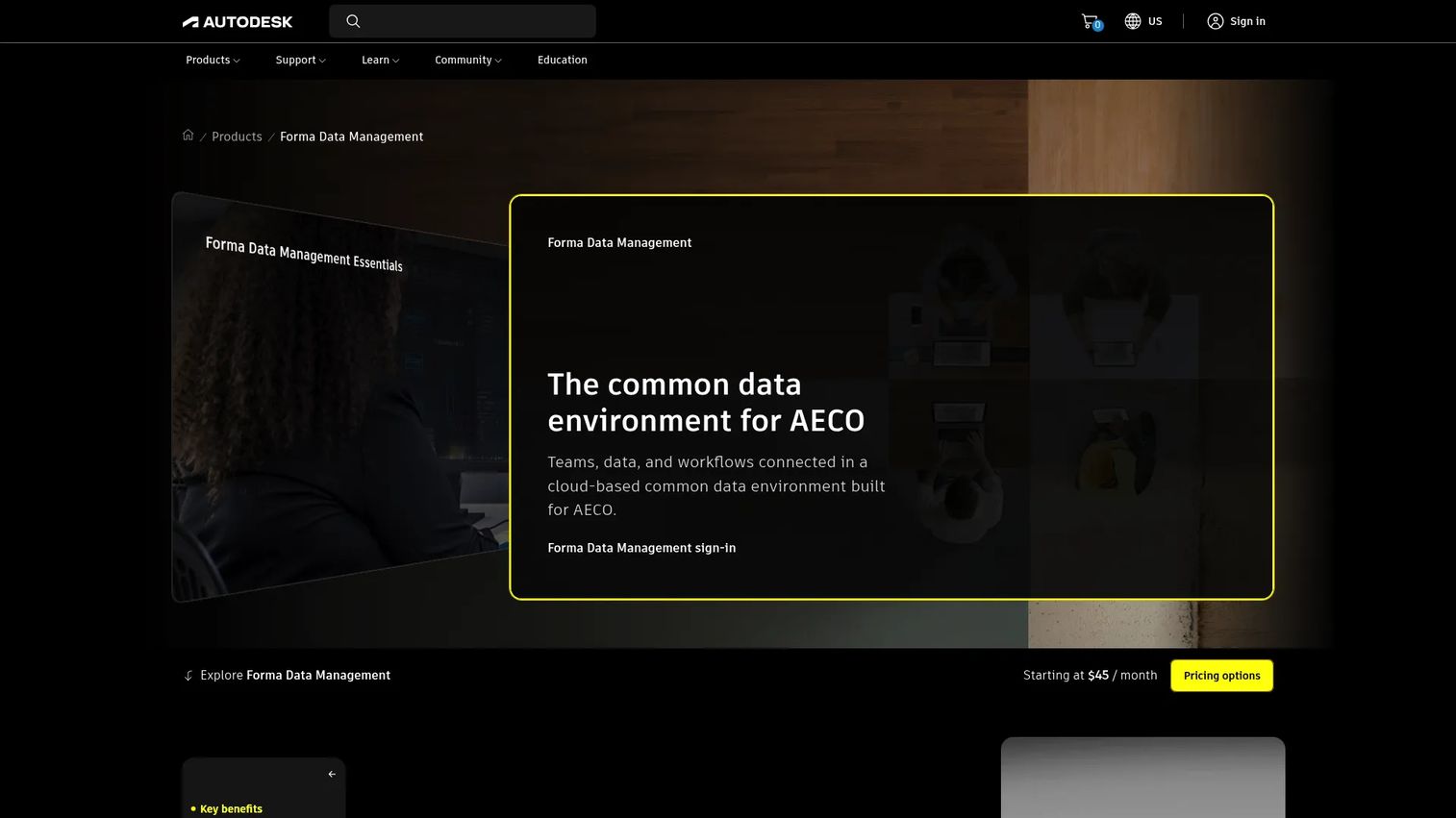 Autodesk Docs interface for engineering project documents and drawing collaboration