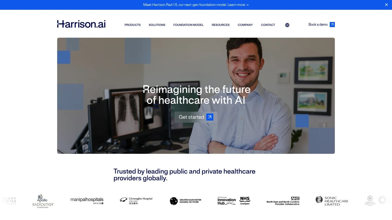 Annalise.ai homepage screenshot