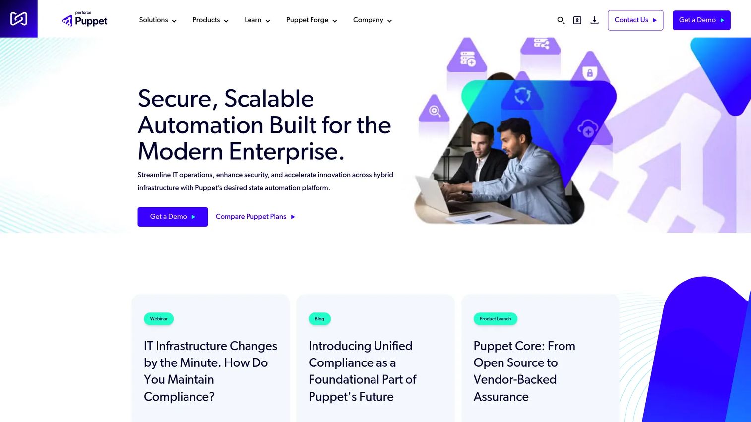 Puppet infrastructure automation dashboard