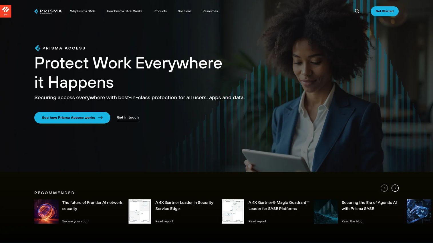 Palo Alto Prisma Access architecture for private application security
