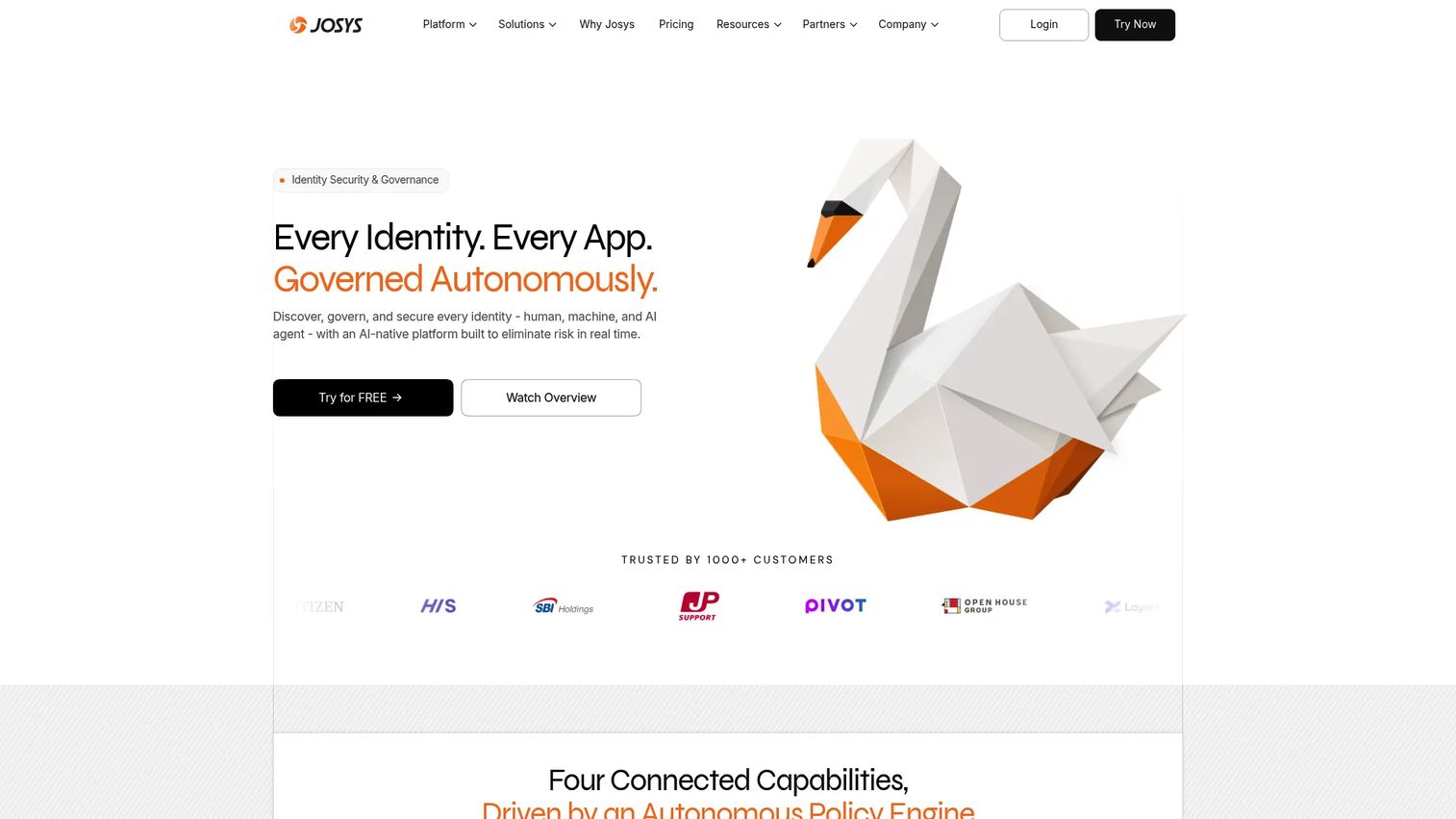Josys SaaS management interface for onboarding, offboarding, and application access