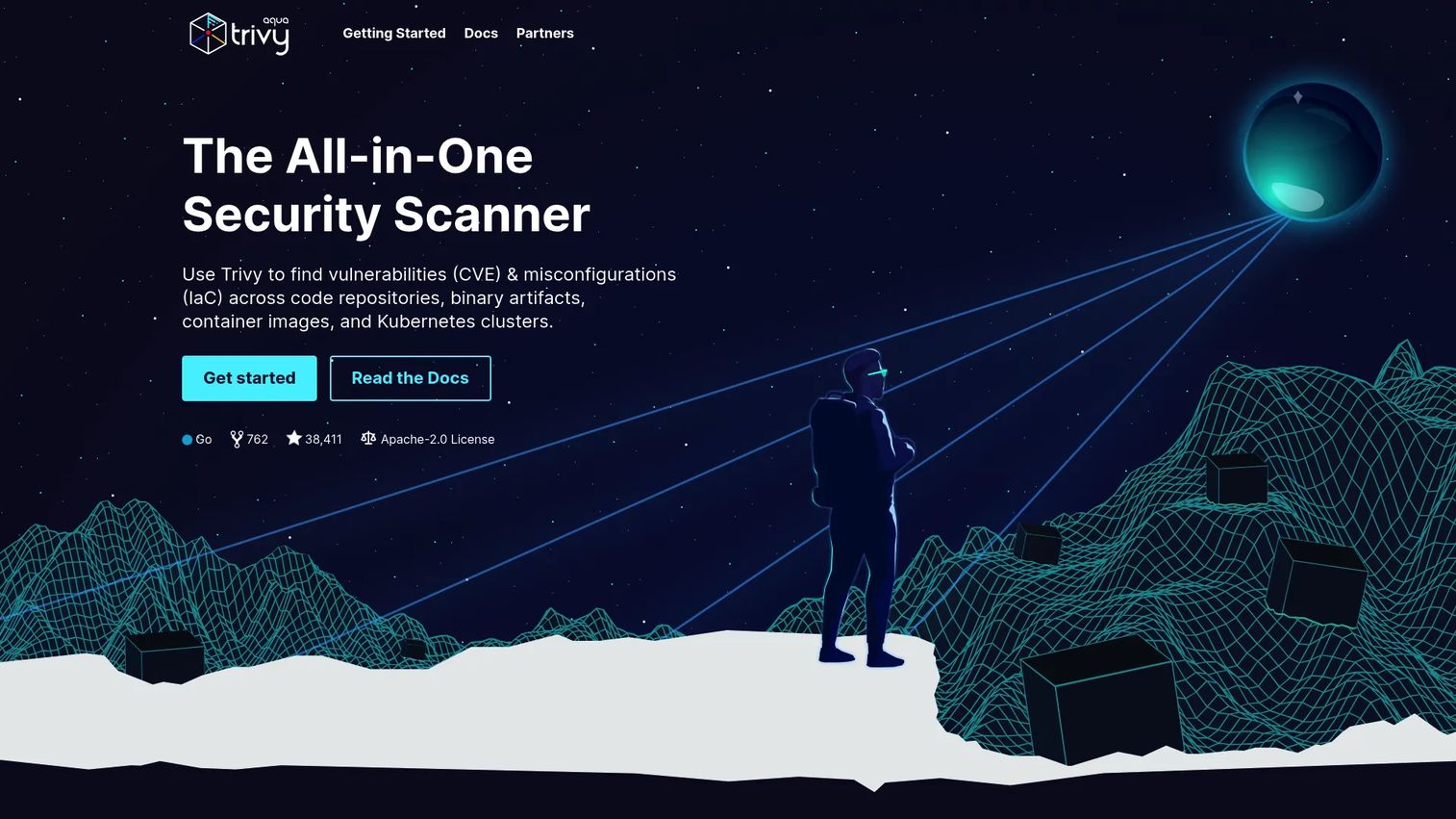 Trivy container security scanner homepage