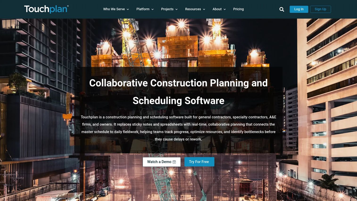 Touchplan collaborative construction planning board with production analytics