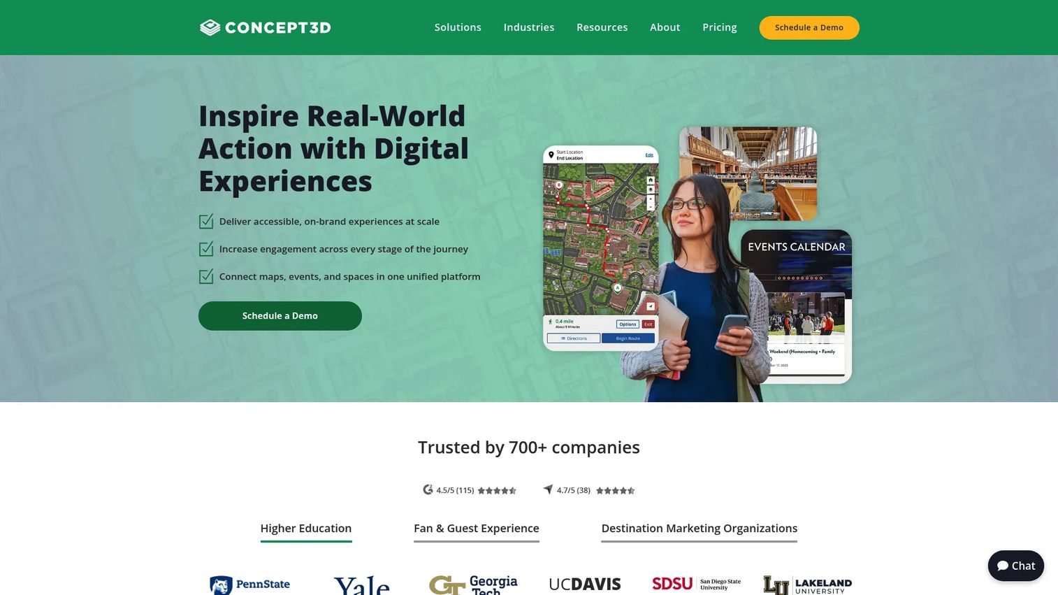 Concept3D interactive map and VR visualization platform