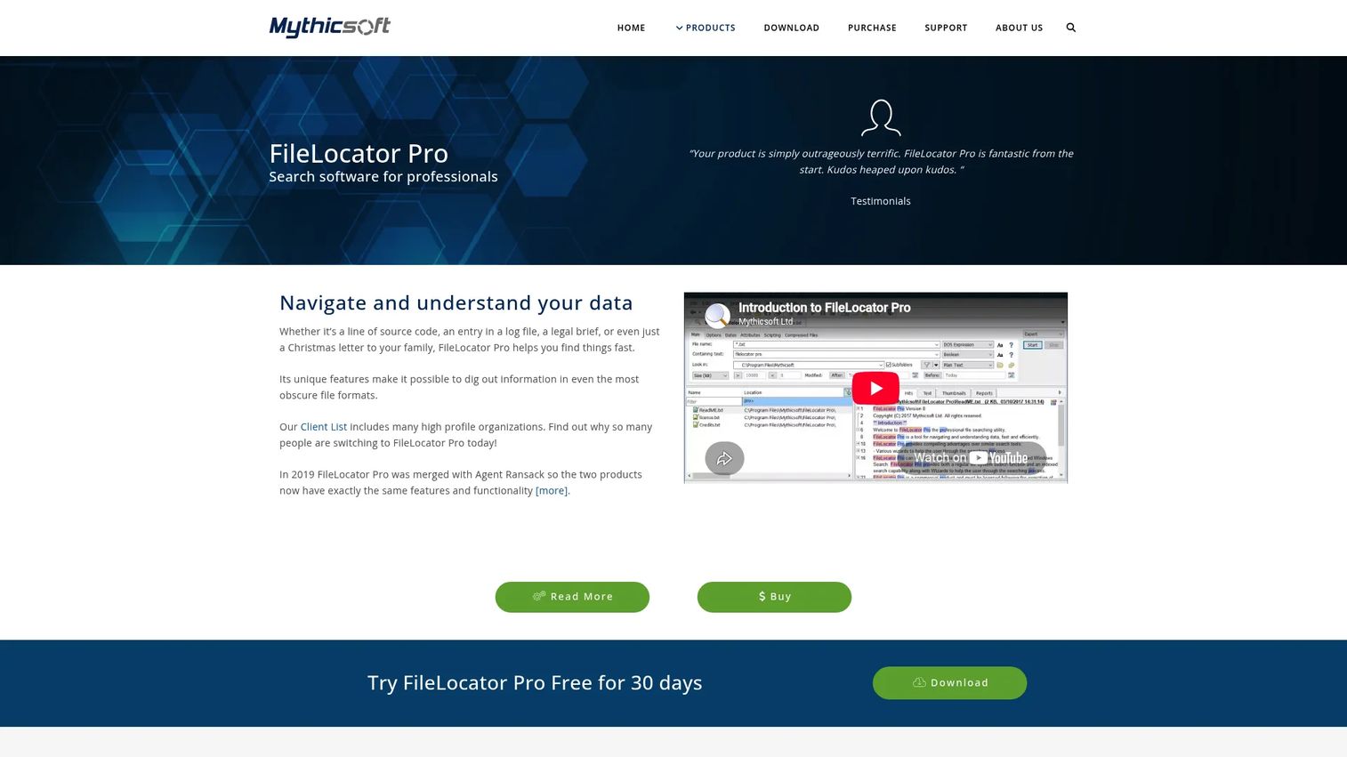 FileLocator Pro interface with professional file content search