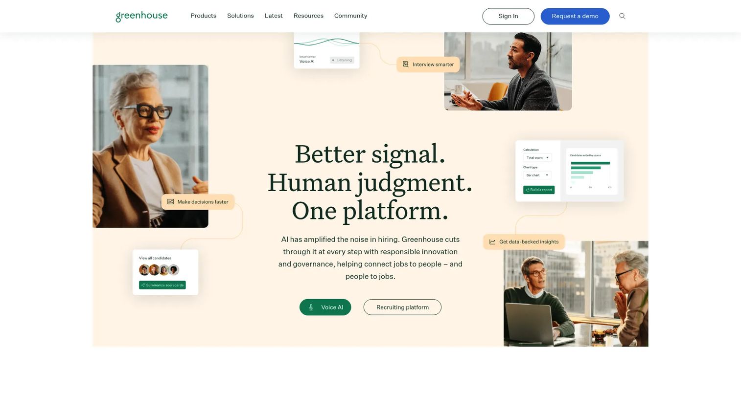 Greenhouse homepage screenshot