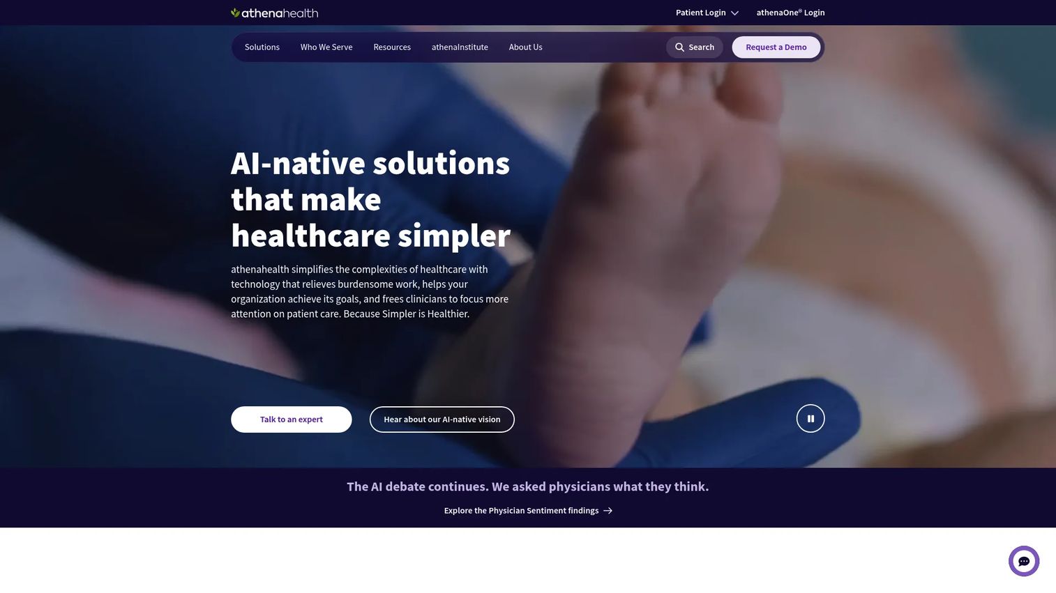athenahealth patient engagement and EHR platform